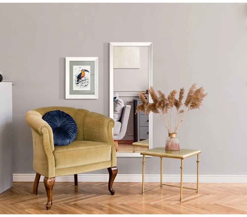 Parisienne fali tükör fehér keretben, 47 x 147 cm - Styler
