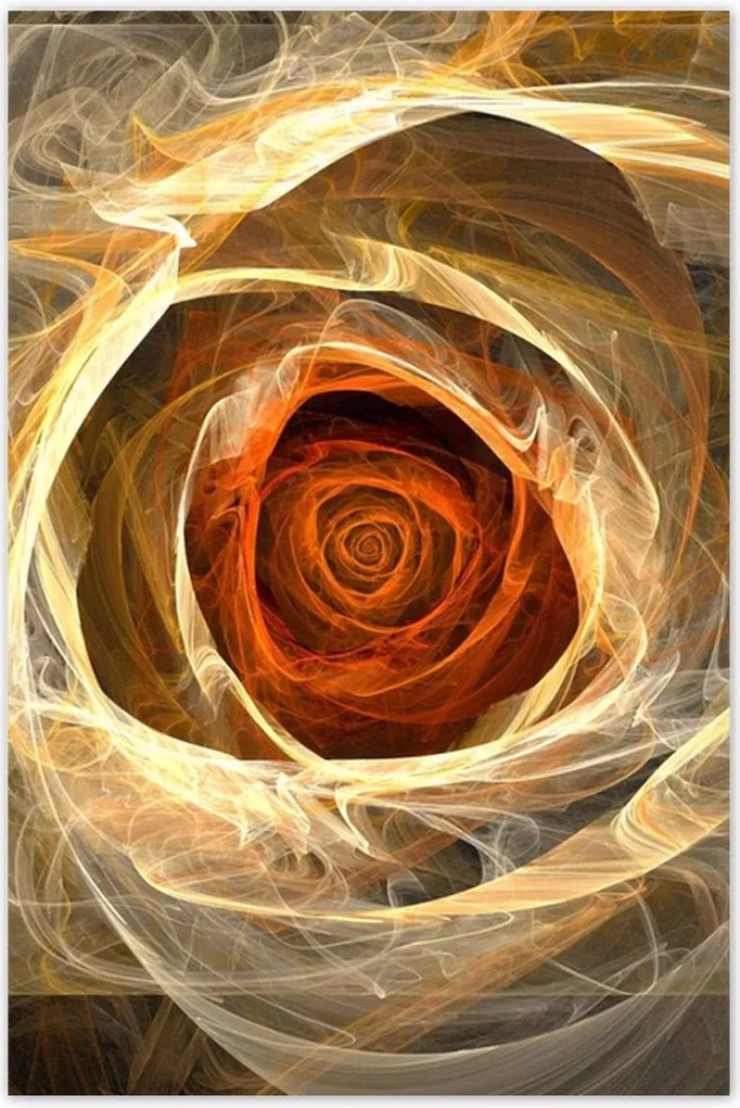 Poszterek 80x120 Fraktál rózsa