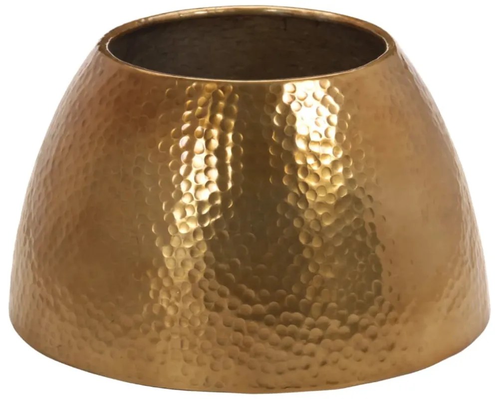 sárgaréz kalapált alumínium dohányzóasztal Ø 50 x 30 cm
