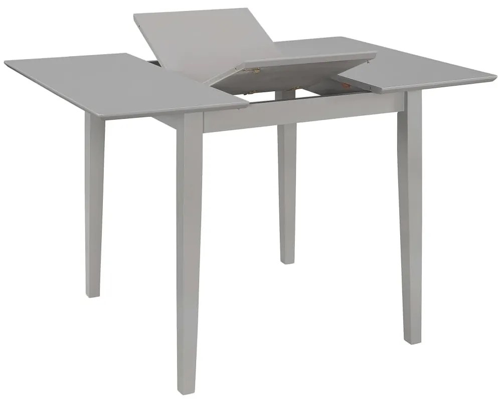 Szürke kihúzható MDF étkezőasztal (80-120)x80x74 cm