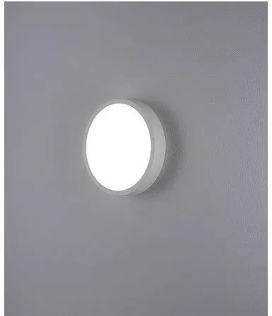 NOVOLUX 547A-L0118A-03 BLERA ROUND Modern Kültéri Mennyezeti Lámpa Fehér, Szürke LED IP54