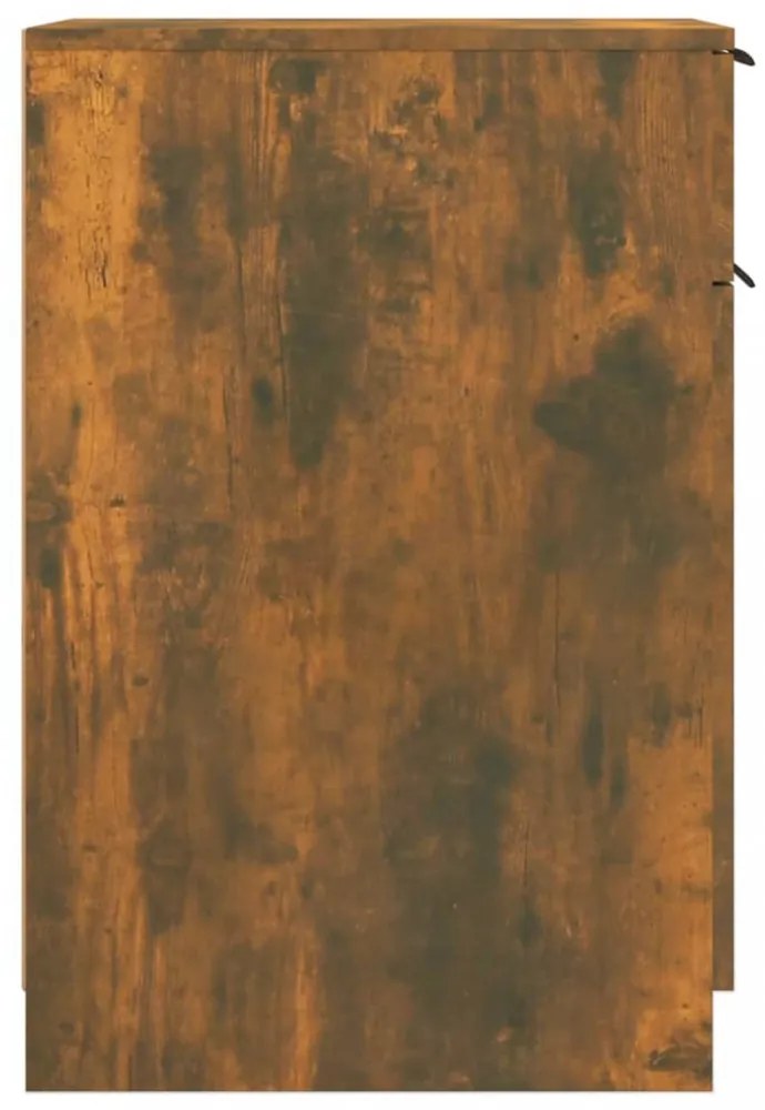 füstös tölgy színű szerelt fa íróasztalszekrény 33,5x50x75 cm