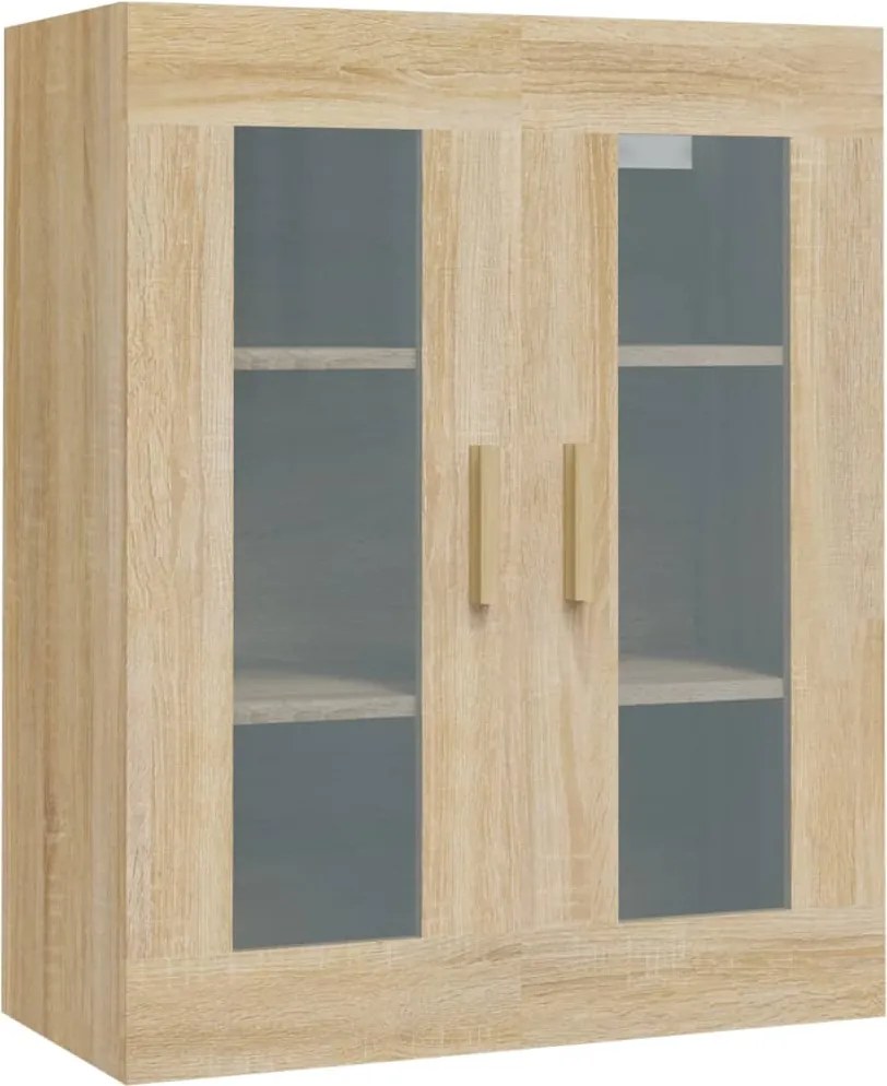 vidaXL sonoma tölgy színű függő faliszekrény 69,5 x 34 x 90 cm