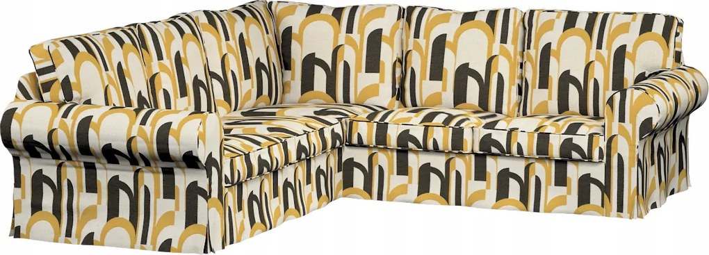 Ektorp Ikea sarokkanapé huzat, narancssárga