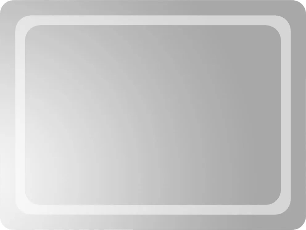 vidaXL LED-es fürdőszobatükör 60x80 cm