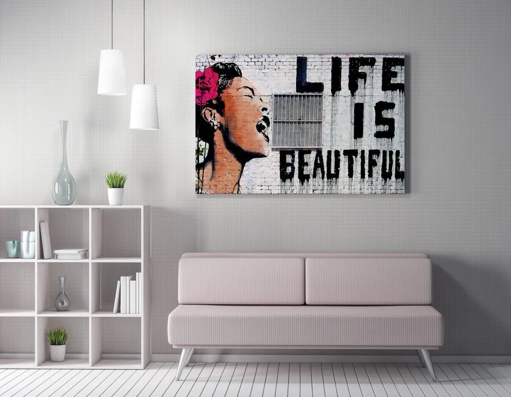 WY132 Banksy vászonkép, 70 x 100 cm