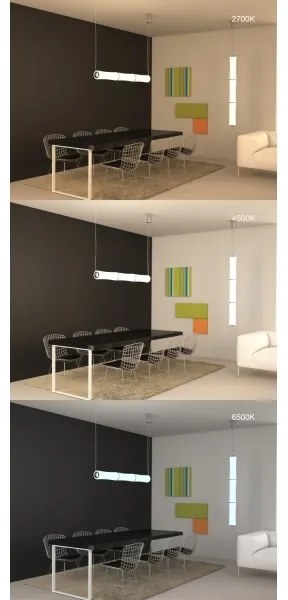 Immax NEO 07104L - LED állítható fényű BAMBOOS csillár LED/45W/230V 135 cm