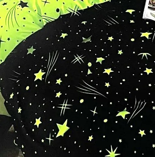 Ágynemű STARLUX BLACK and LIME 7 részes 140x200 cm