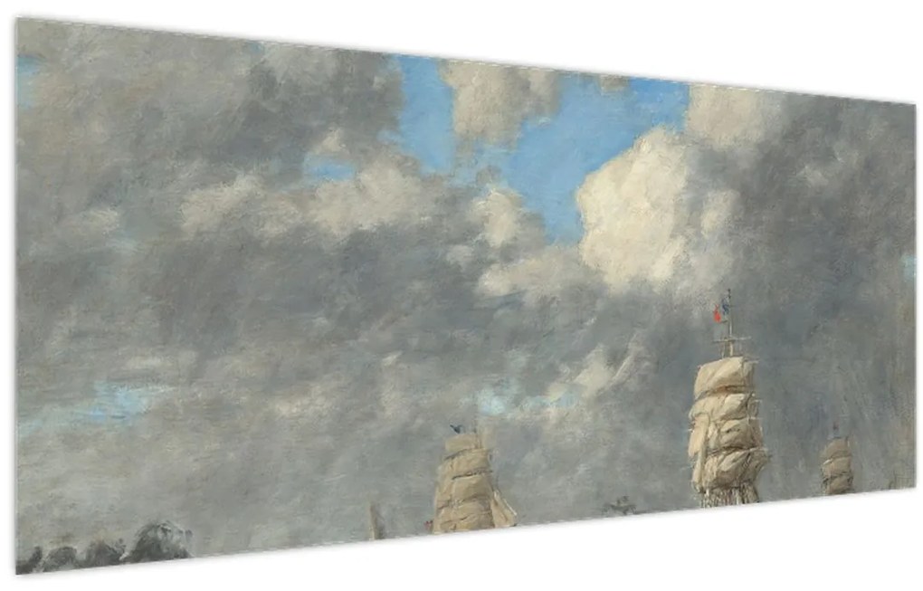 Kép - Eugène Boudin, Le Havre, reprodukciók (120x50 cm)