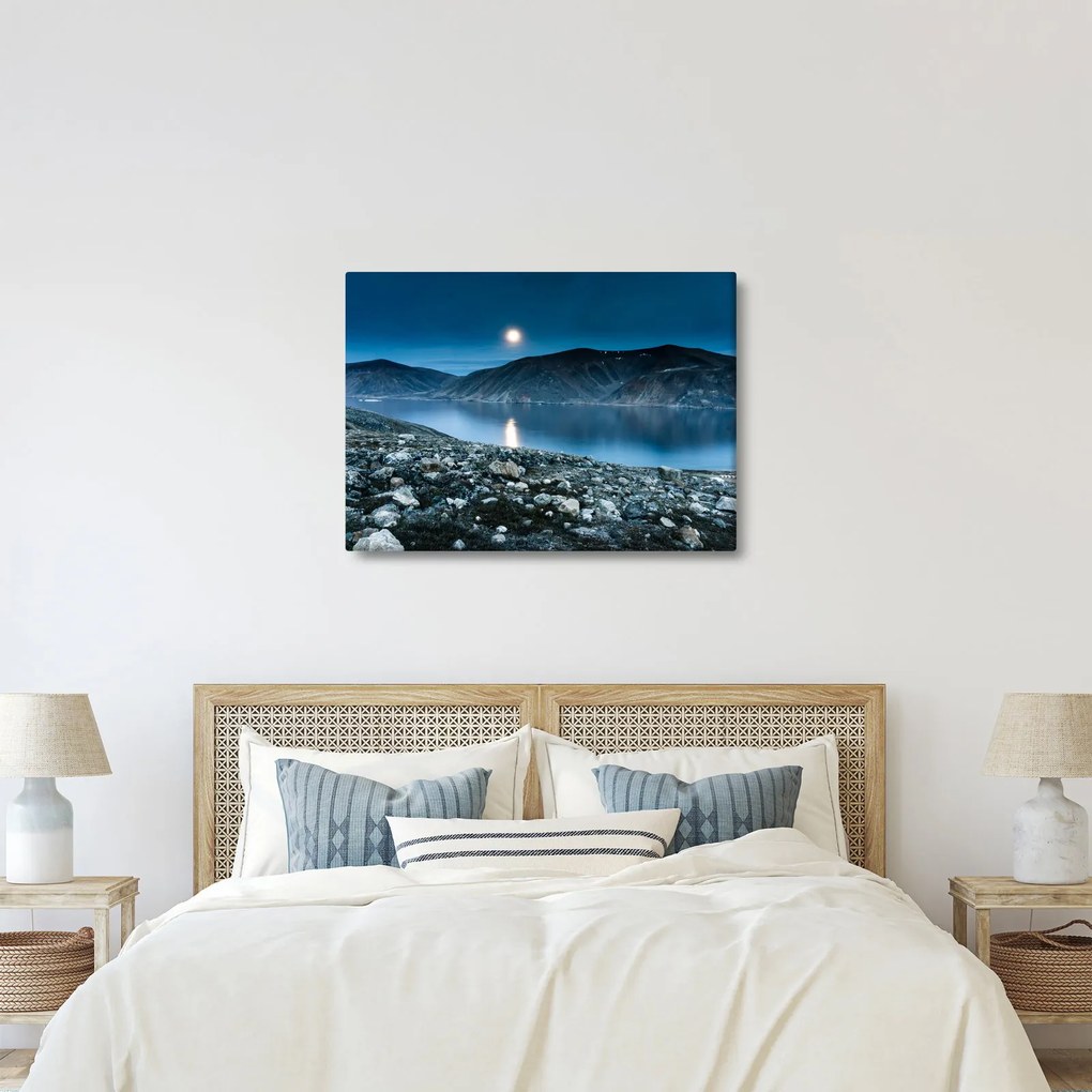 Egy éjszakai táj képe, Izland (70x50 cm)