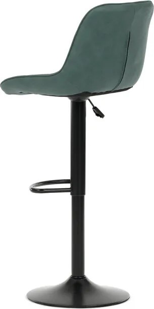 Bárszék zöld színben, szövet kárpittal AUB-V3066 GRN3