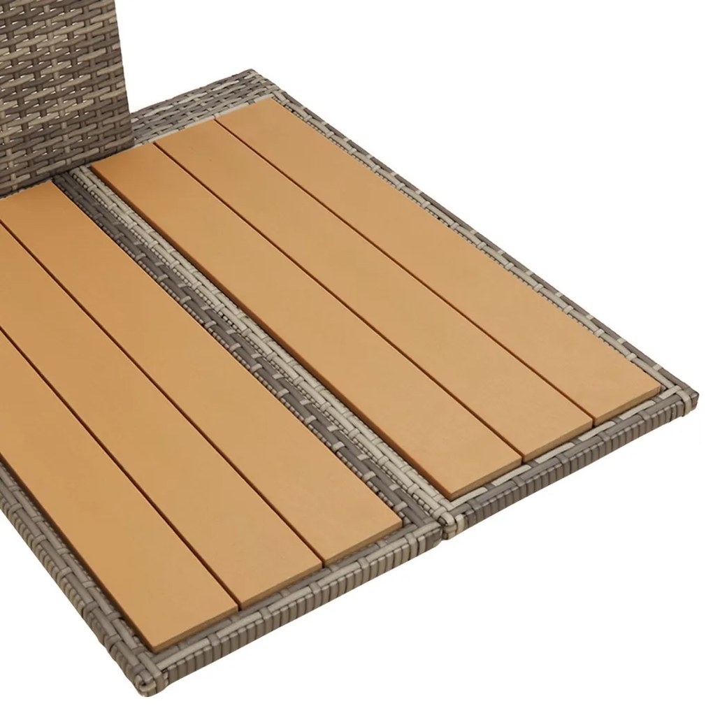 Kerti zuhany Szürke 60x80x214 cm Poly Rattan