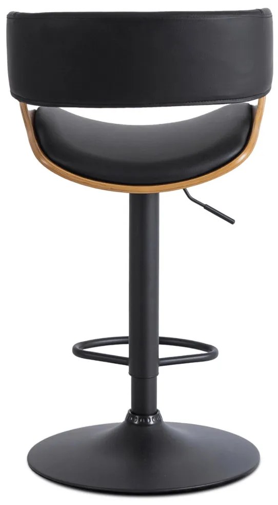 Elegáns Bárszék Fekete Eco-bőr Kárpittal. OREGON