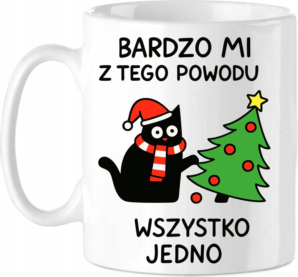 Karácsonyi bögre Macska Karácsony Mikulás Ajándék