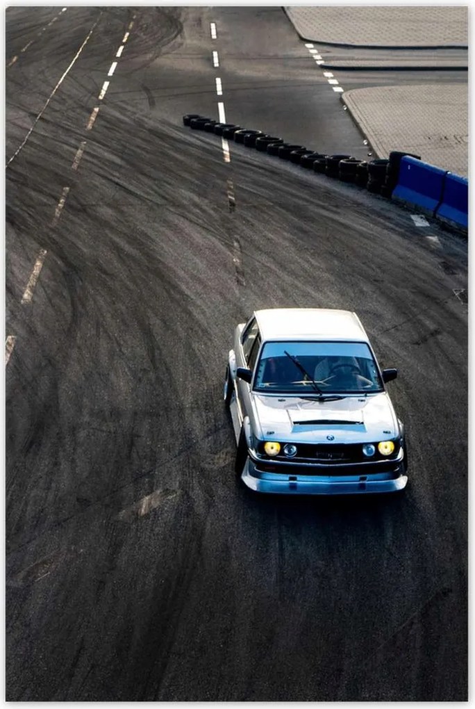 Poszterek 80x120 Fehér sportautó