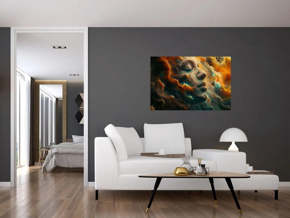 Kép - Arc az űrben (90x60 cm)