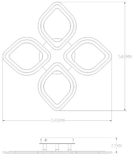 Zuma Line MS236040R-WH-LED Dimmelhető lámpa ILLUMIA LED/30W/230V 3000-6000K fehér + távirányító