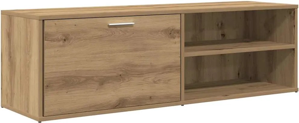 vidaXL TV szekrény Artisan tölgy 120x34x37 cm Műanyag fa