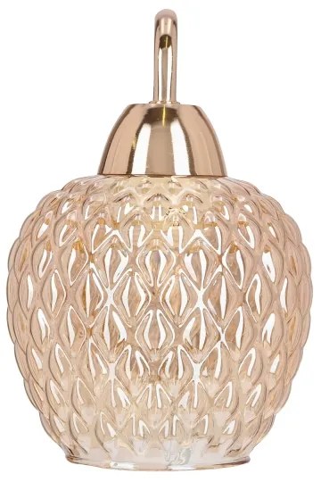 Fali lámpa TOBIAS 1xE27/40W/230V Rózsaarany