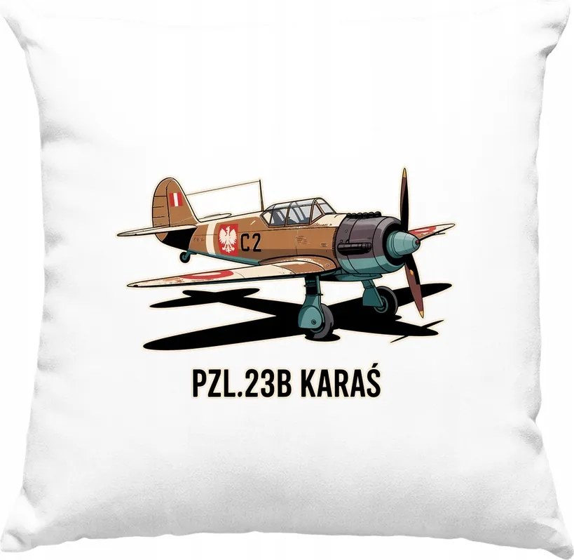 Kárász párna repülőgép aviáció retro 7 fehér