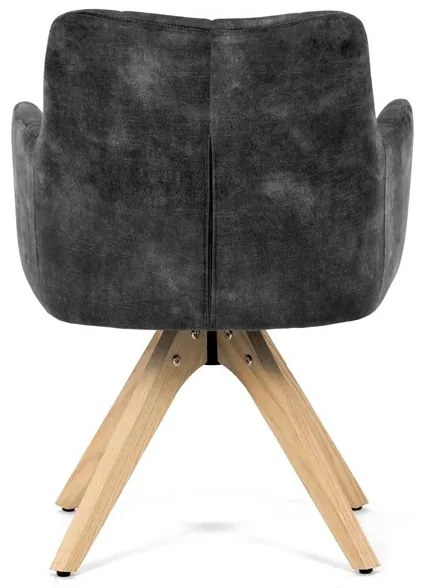 Fekete Bársony Étkezőszék. HC-D7188 BK4