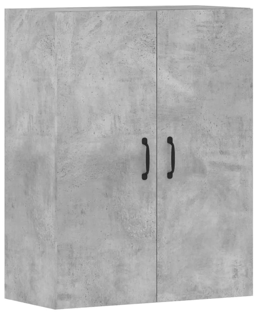 2 db betonszürke szerelt fa falra szerelhető szekrény