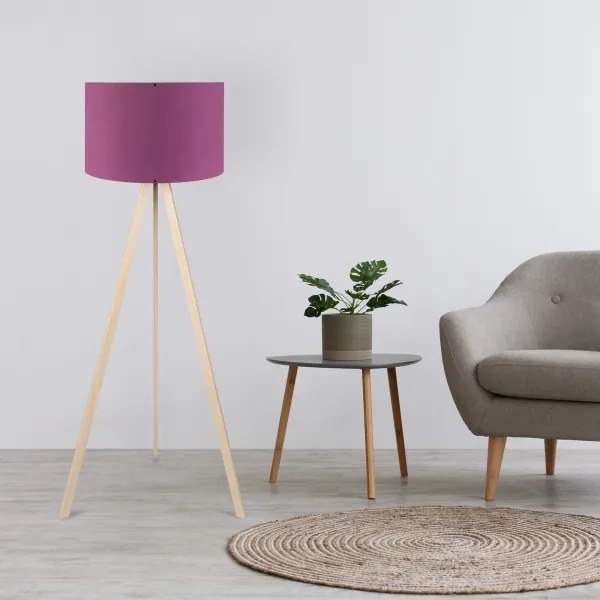 Állólámpa AYD 1xE27/40W/230V lila/bézs