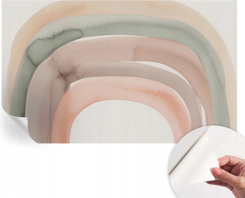 Öntapadós fotótapéta Nappaliba és Hálószobába Szivárvány ívek 416x254