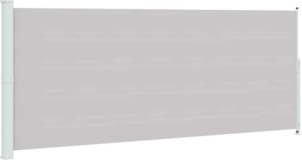 vidaXL szürke behúzható oldalsó terasznapellenző 200 x 500 cm