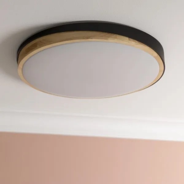 Brilliant - LED Dimmelhető mennyezeti lámpa BAARLO LED/36W/230V átm. 50 cm fekete + távirányító