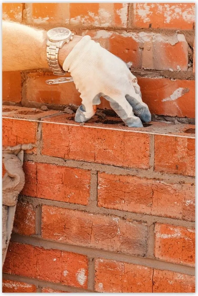 Poszterek 80x120 Tégla lerakás habarcs