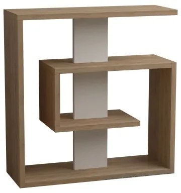 Kisasztal SALY 57x55 cm bézs/barna