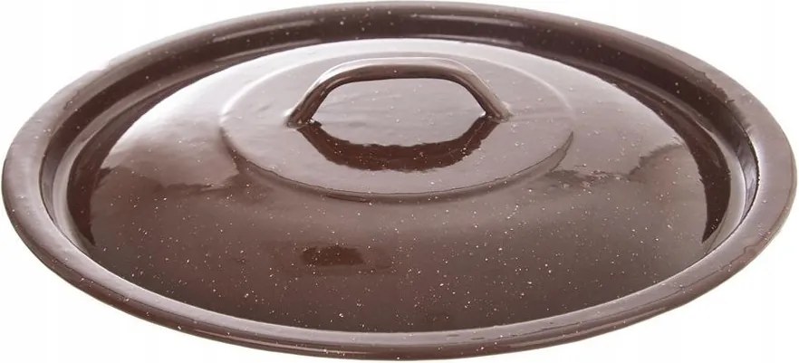 Zománcozott Fedő Ételes Vödörhöz Cserélhető Fedél 30 CM