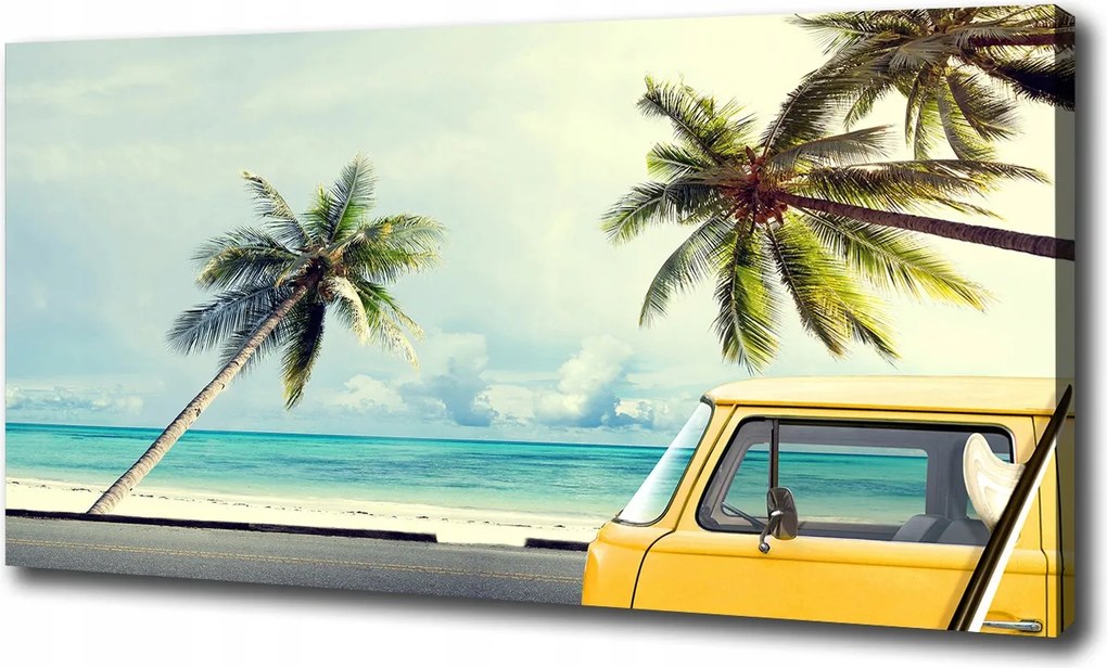 Fotófestmény vászonra Strand furgon 100x70 cm