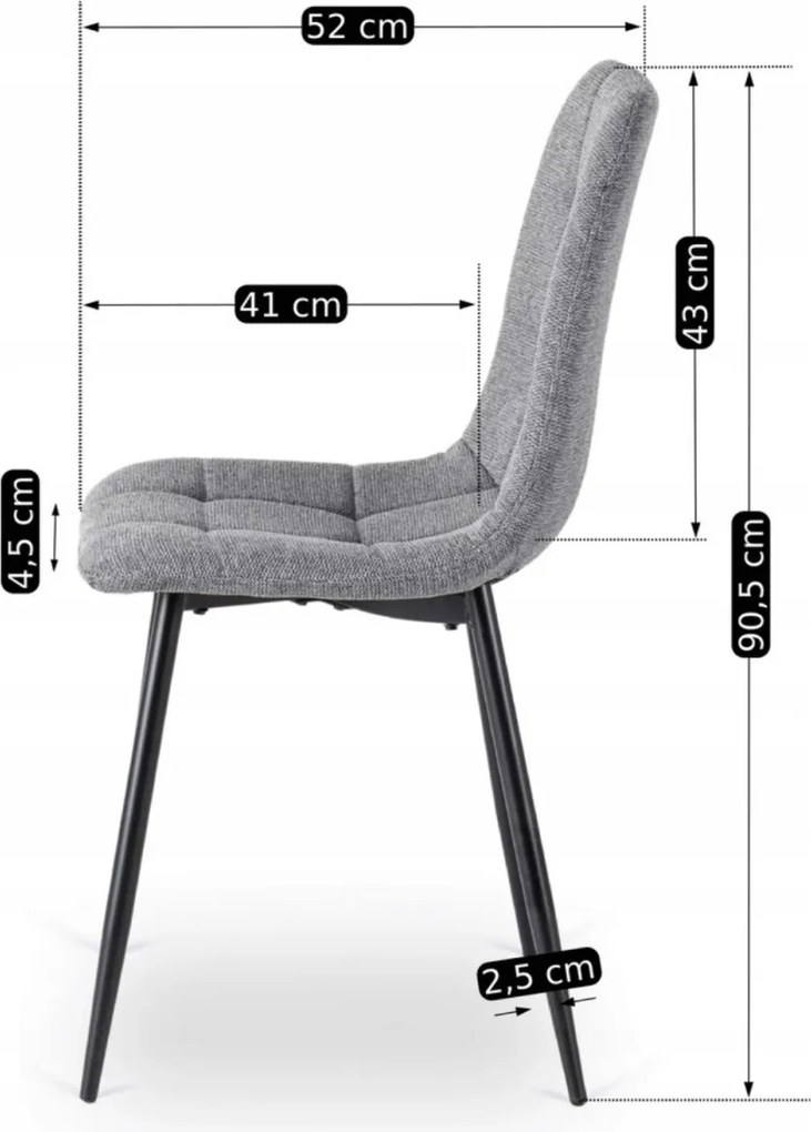 Szék szürke színben. PERU 2