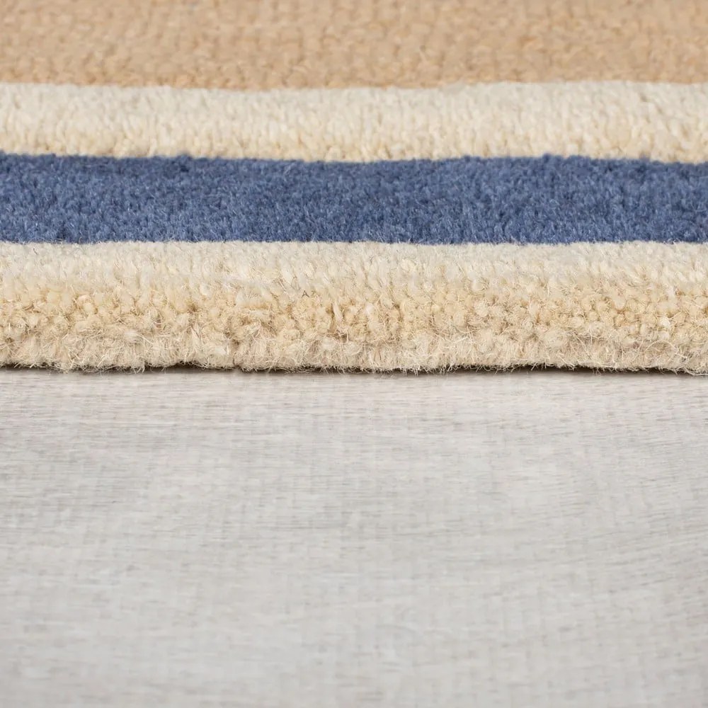Kék-narancssárga kézi szövésű gyapjú szőnyeg 160x230 cm Retro Blocks – Flair Rugs