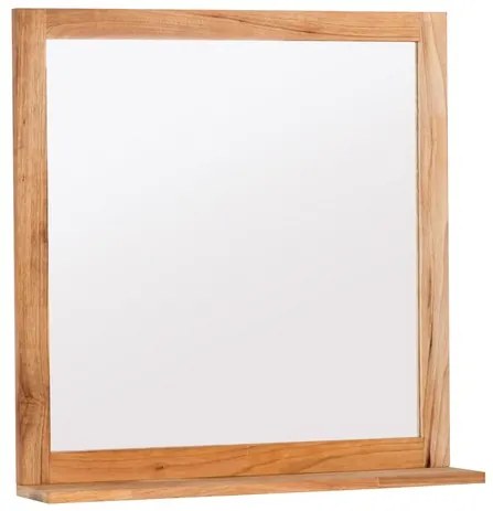 Tükör polccal Naturel Home 60x61,5 cm dió HOMEZRC