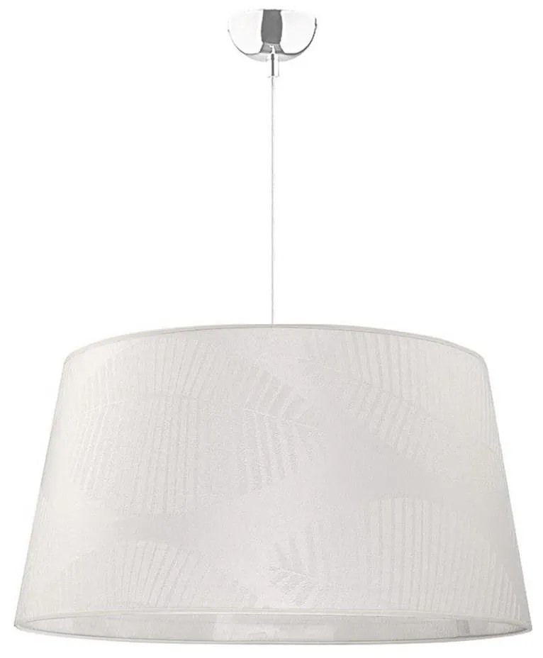 Duolla - Csillár zsinóron TENOR 1xE27/40W/230V átm. 60 cm fehér/levelek