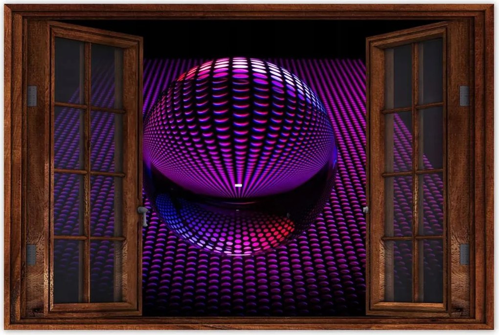 Poszterek 120x80 Lila gömb