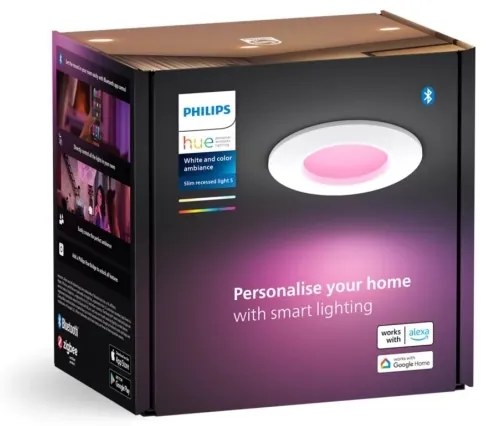 Philips - LED RGBW Dimmelhető fürdőszobai beépíthető lámpa Hue SLIM LED/8,3W/230V IP44