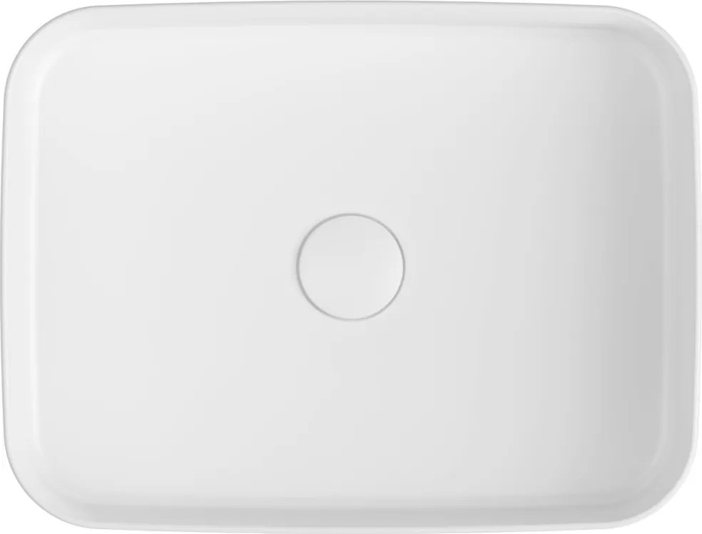 Sapho, INFINITY RECTANGLE kerámia asztali mosdókagyló, 50x36 cm, fehér, 10NF65050