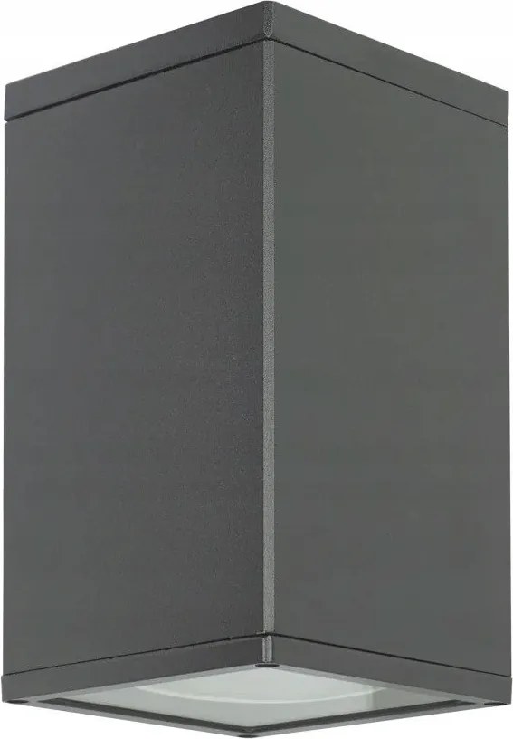 Kültéri spot mennyezeti lámpa sötétszürke téglalap alakú cső Su-ma