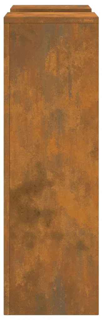 Kültéri Növényállványok Pillér 2 db 24x24x75 cm Időjárásálló acél