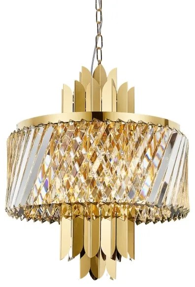 Csillár láncon MARGOT 6xE14/40W/230V átm. 43 cm arany