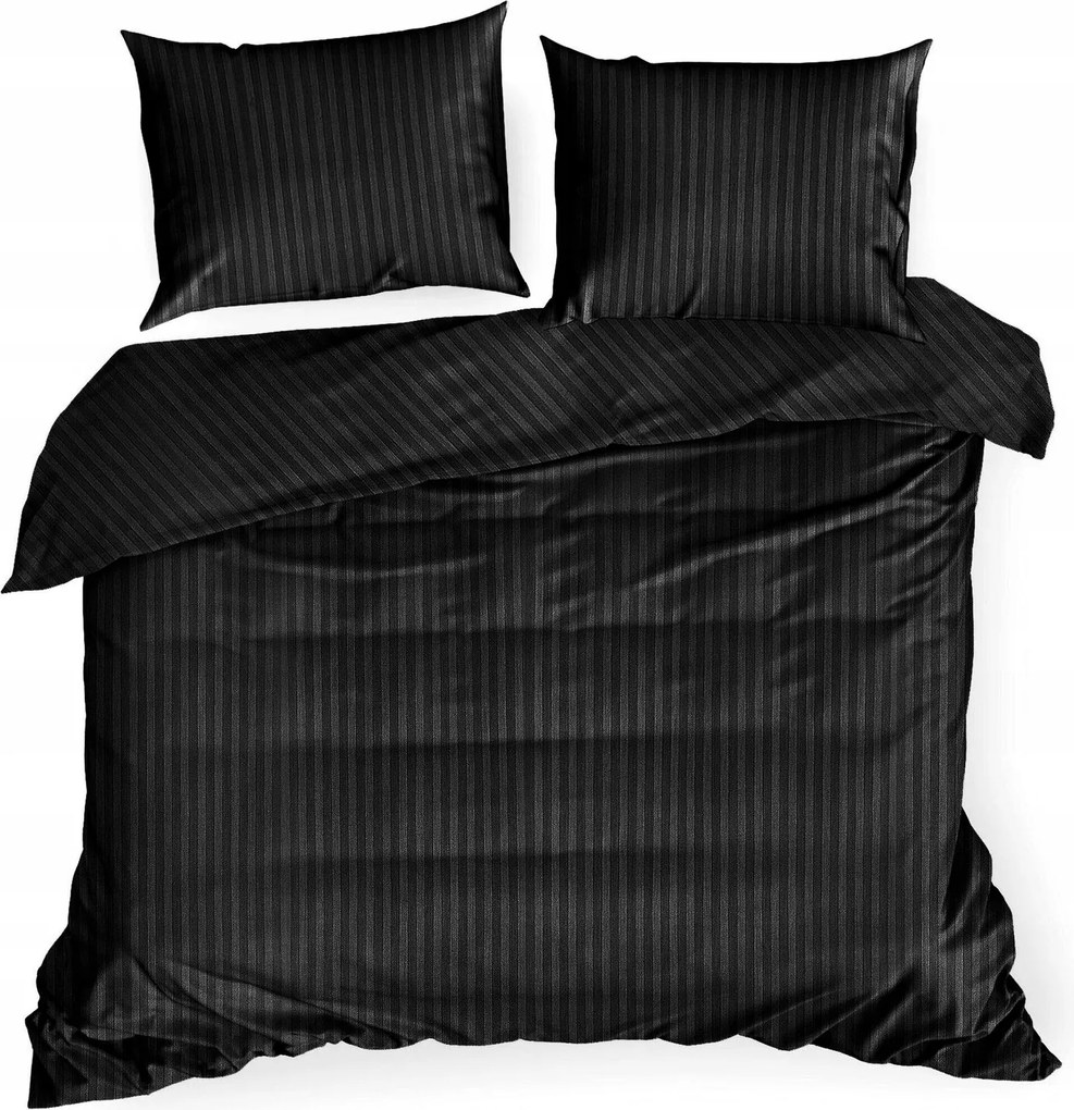 Ágyneműhuzat Garnitúra Vera 160x200 CM Fekete