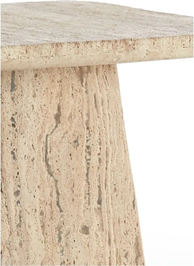 Tárolóasztal kő asztallappal 45x45 cm Kepami – Light &amp; Living