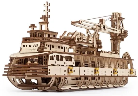 Ugears - 3D fa mechanikus puzzle Kutatóhajó