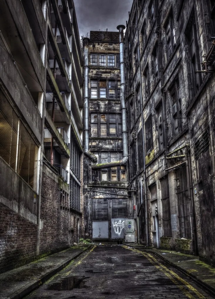 Poszter 39,5x55cm Lakóépület Glasgow-ban, Assaf Frank