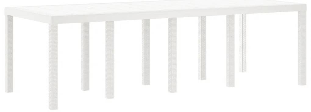 Kert étkező szett 11 pcs Fehér Polt rattan