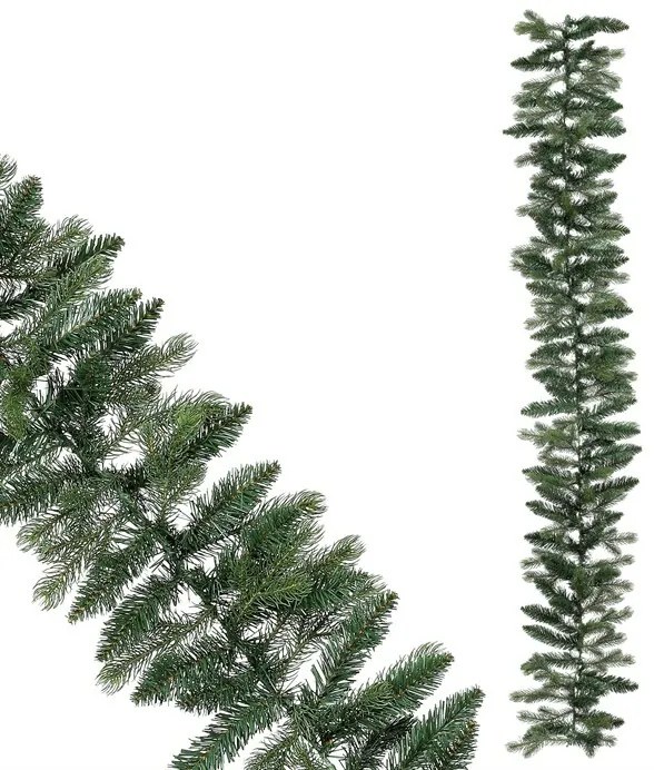 Karácsonyi fenyőgirland, 180 cm, zöld